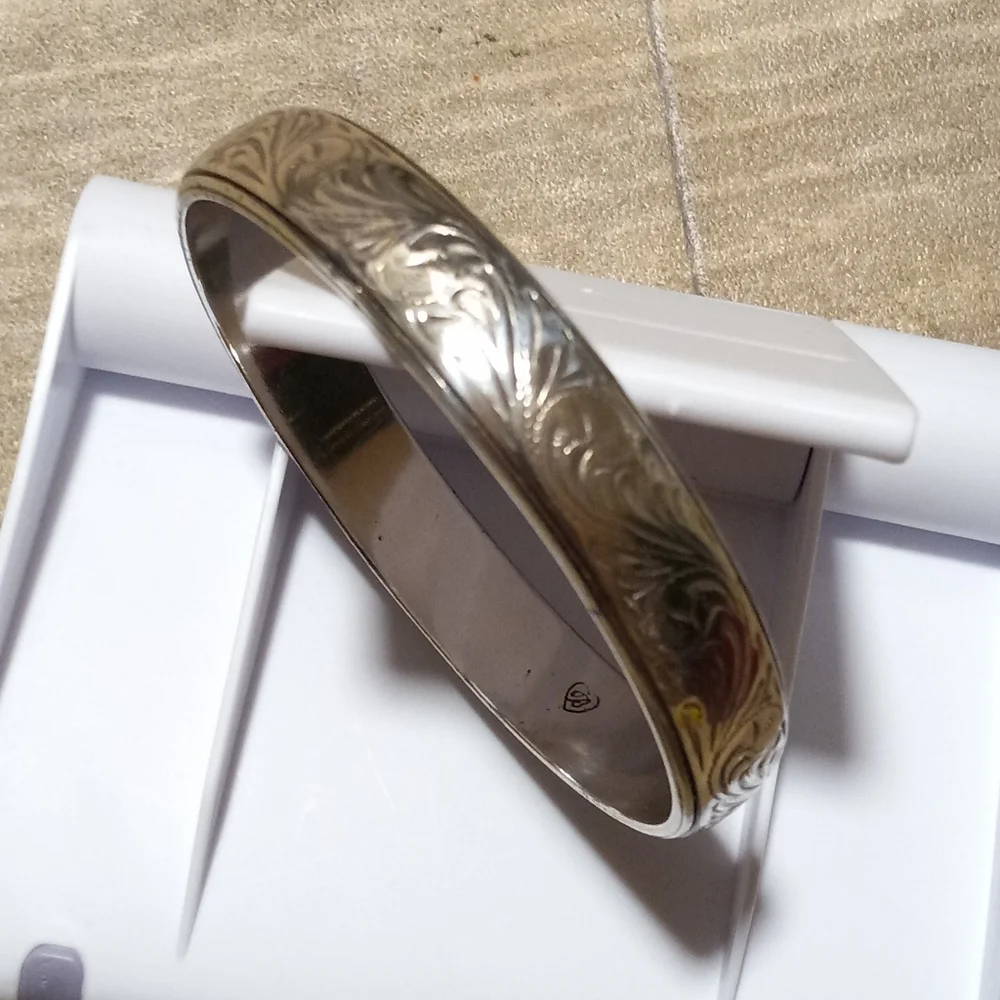 Vintage Brighton Silvertone WomanBracelet - Picture 1 of 8